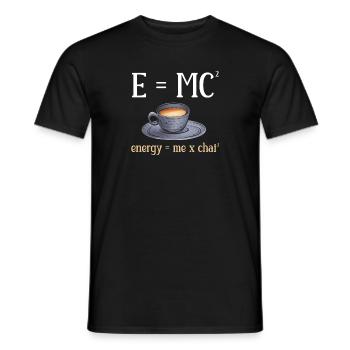 Chai Tea Masala Chai - Men's T-Shirt - black - Front - AI Model Male 178 light (178cm)