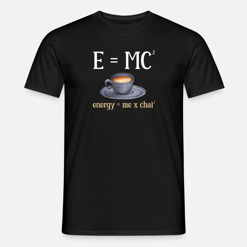 Chai Tee Masala Chai - Männer T-Shirt - Schwarz