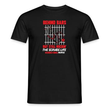 Krankenschwester Strafvollzug Gefängnis - Männer T-Shirt - Schwarz - Vorne - AI Model Male 178 light (178cm)