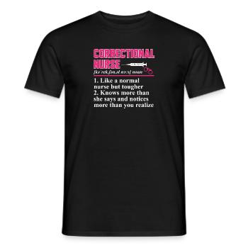 Krankenschwester Strafvollzug Gefängnis - Männer T-Shirt - Schwarz - Vorne - AI Model Male 178 light (178cm)