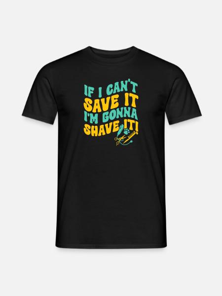 Hundesalon Hunde Friseur - Männer T-Shirt - Schwarz