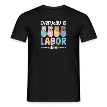 Infirmière Bébé Maternité Infirmière - T-shirt homme - noir - Devant - AI Model Male 178 light (178cm)