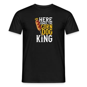 Corn Dog Corndog - Men's T-Shirt - black - Front - AI Model Male 178 light (178cm)