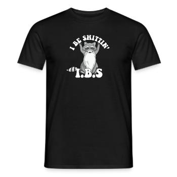 Sensibilisation au SCI raton laveur Je suis une blague sur les toilettes de Shittin - T-shirt homme - noir - Devant - AI Model Male 178 light (178cm)