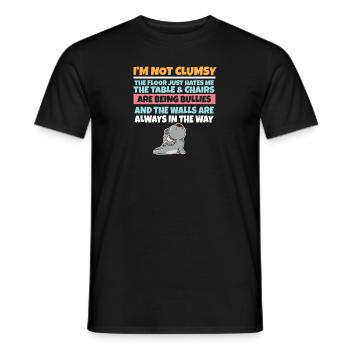 I'm Not Clumsy The Floor Hates Me Foolish Koala - Men's T-Shirt - black - Front - AI Model Male 178 light (178cm)
