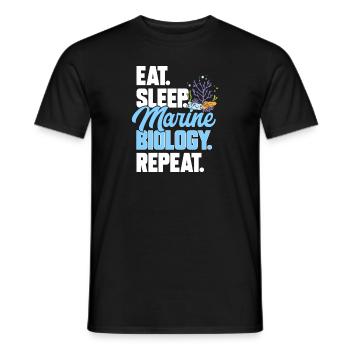Marine Biology Ocean Marine Biologist - Men's T-Shirt - black - Front - AI Model Male 178 light (178cm)