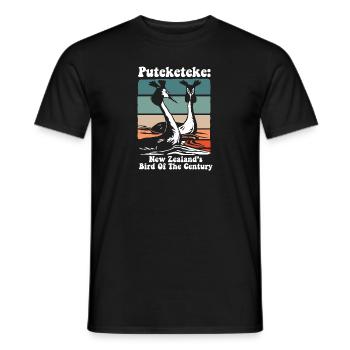 Puteketeke New Zealand's Bird of the Century - Männer T-Shirt - Schwarz - Vorne - AI Model Male 178 light (178cm)