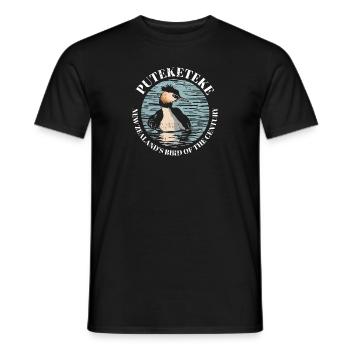 Puteketeke New Zealand's Bird of the Century - Männer T-Shirt - Schwarz - Vorne - AI Model Male 178 light (178cm)