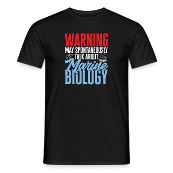 Marine Biology Ocean Marine Biologist - Men's T-Shirt - black - Front - AI Model Male 178 light (178cm)