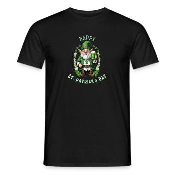 St. Patrick's Day Leprechaun I Green Beer I - Men's T-Shirt - black - Front - AI Model Male 178 light (178cm)