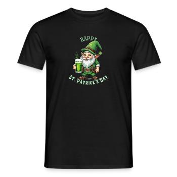 St. Patrick's Day Leprechaun I Green Beer I - Men's T-Shirt - black - Front - AI Model Male 178 light (178cm)