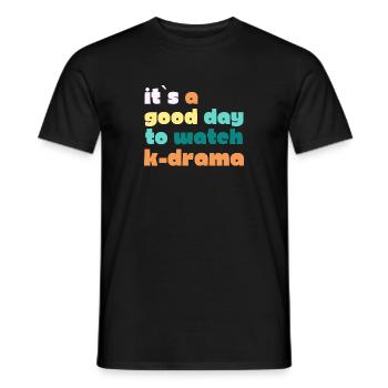 K-Drama Liebhaber Lustig KDrama Mutter - Männer T-Shirt - Schwarz - Vorne - AI Model Male 178 light (178cm)