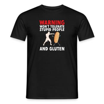Gluten Free Gluten Intolerance - Men's T-Shirt - black - Front - AI Model Male 178 light (178cm)