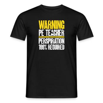 Professeur d’éducation physique Professeur d’éducation physique - T-shirt homme - noir - Devant - AI Model Male 178 light (178cm)
