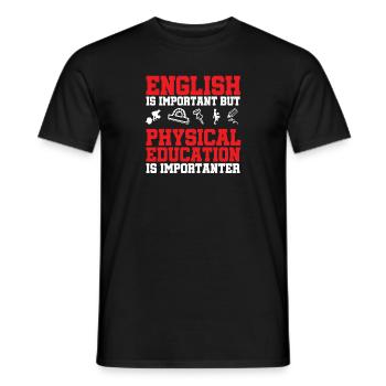 Professeur d’éducation physique Professeur d’éducation physique - T-shirt homme - noir - Devant - AI Model Male 178 light (178cm)