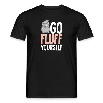 Chinchilla - Männer T-Shirt - Schwarz - Vorne - AI Model Male 178 light (178cm)