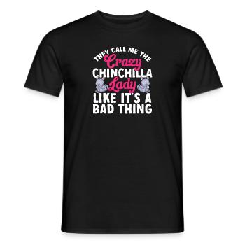 Chinchilla - T-shirt homme - noir - Devant - AI Model Male 178 light (178cm)