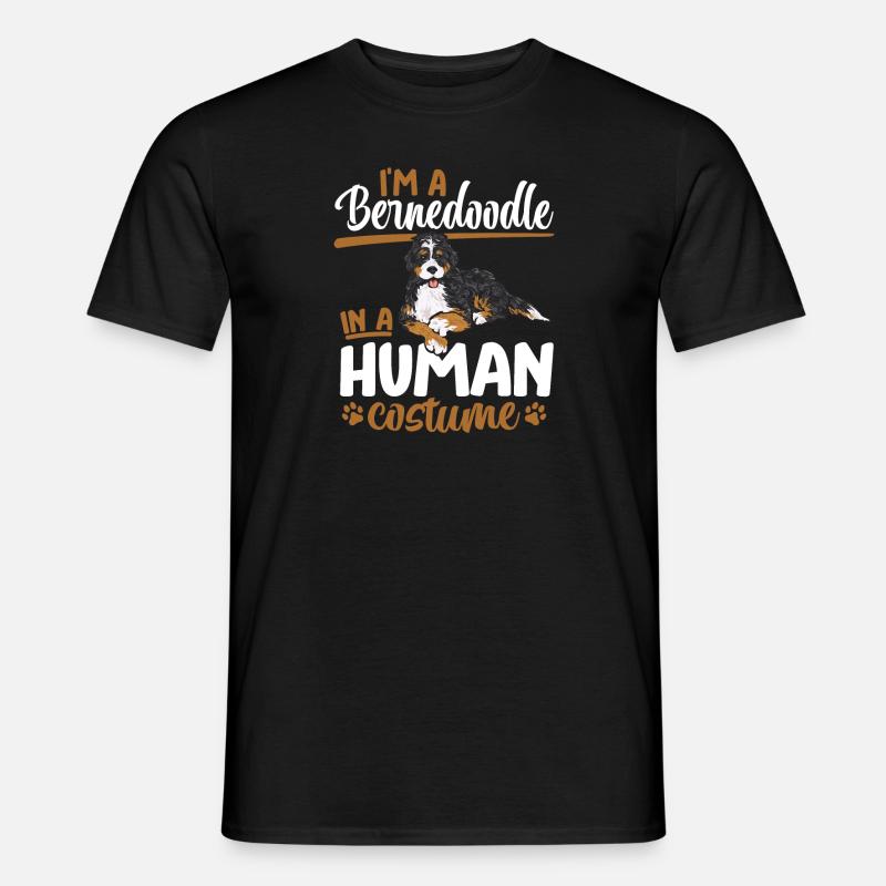 Bernedoodle Hund - Männer T-Shirt - Schwarz