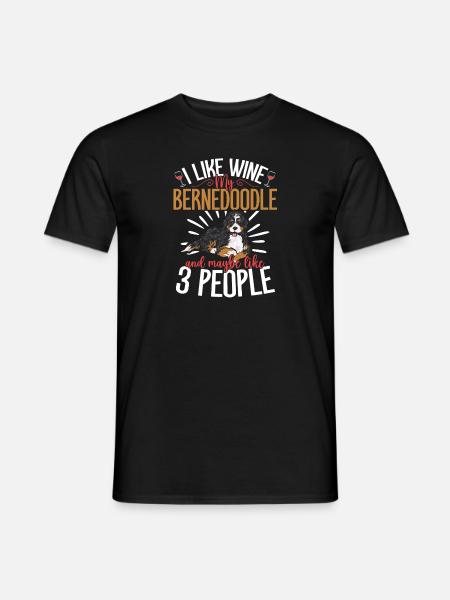 Chien Bernedoodle - T-shirt homme - noir