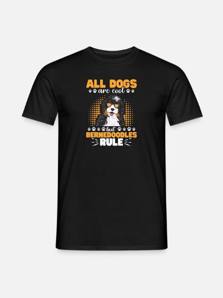 Bernedoodle Hund - Männer T-Shirt - Schwarz