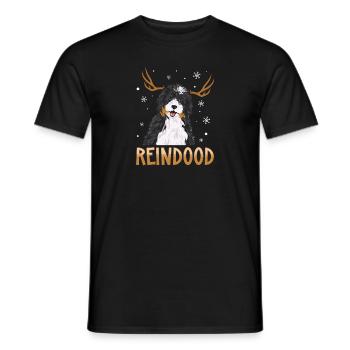 Bernedoodle Hund - Männer T-Shirt - Schwarz - Vorne - AI Model Male 178 light (178cm)