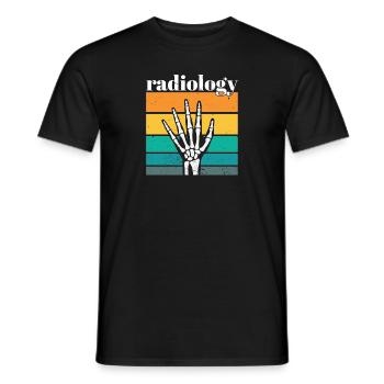 Radiology Squad Rad Tech Radiographer Technician - Men's T-Shirt - black - Front - AI Model Male 178 light (178cm)