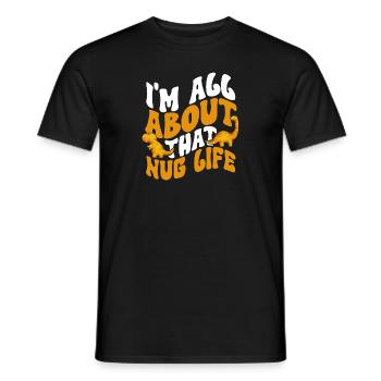 Dino Nuggets Dinosaurier Chicken Nuggets - Männer T-Shirt - Schwarz - Vorne - AI Model Male 178 light (178cm)