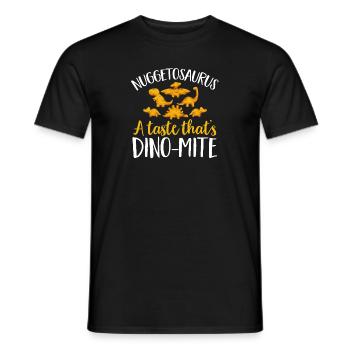 Dino Nuggets Nuggets de poulet dinosaure - T-shirt homme - noir - Devant - AI Model Male 178 light (178cm)
