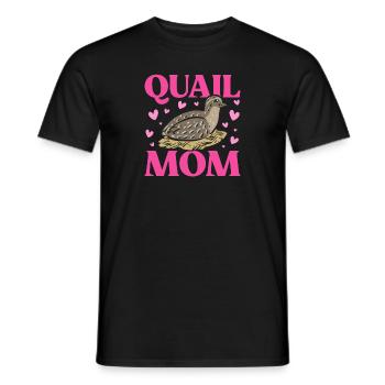 Quail Bird - Men's T-Shirt - black - Front - AI Model Male 178 light (178cm)