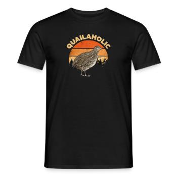 Quail Bird - Men's T-Shirt - black - Front - AI Model Male 178 light (178cm)