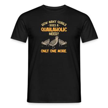 Quail Bird - Men's T-Shirt - black - Front - AI Model Male 178 light (178cm)