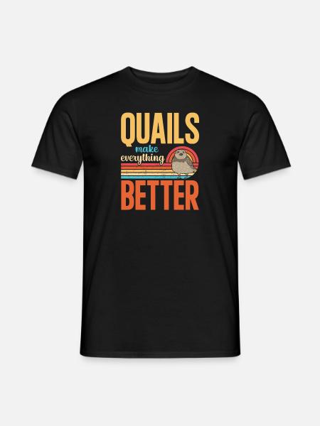Quail Bird - Men's T-Shirt - black