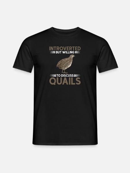 Quail Bird - Men's T-Shirt - black