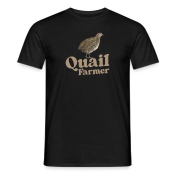 Quail Bird - Men's T-Shirt - black - Front - AI Model Male 178 light (178cm)