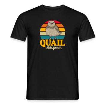 Quail Bird - Men's T-Shirt - black - Front - AI Model Male 178 light (178cm)