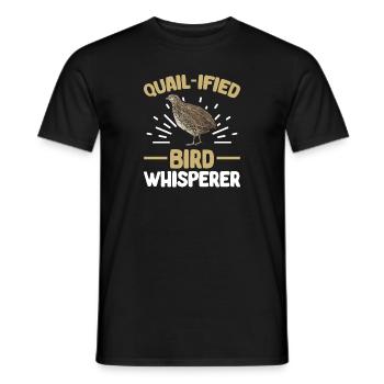 Quail Bird - Men's T-Shirt - black - Front - AI Model Male 178 light (178cm)