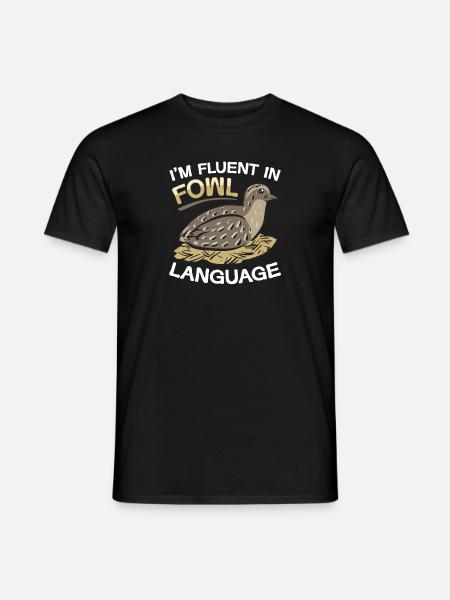 Quail Bird - Men's T-Shirt - black