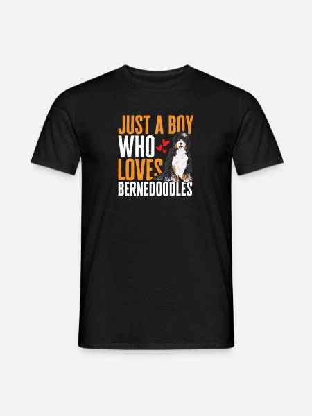Bernedoodle Dog - Men's T-Shirt - black