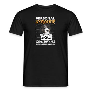 Chien Bernedoodle - T-shirt homme - noir - Devant - AI Model Male 178 light (178cm)