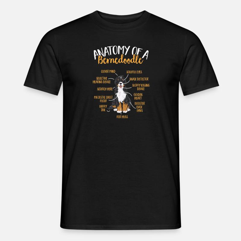 Bernedoodle Hund - Männer T-Shirt - Schwarz