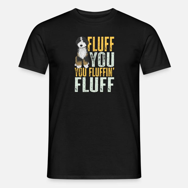 Bernedoodle Hund - Männer T-Shirt - Schwarz
