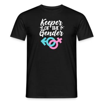 Annonce de bébé sexe révéler bébé gardien de fête - T-shirt homme - noir - Devant - AI Model Male 178 light (178cm)