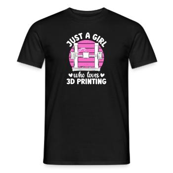 3D Drucker 3D Druck - Männer T-Shirt - Schwarz - Vorne - AI Model Male 178 light (178cm)
