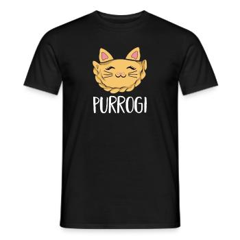 Pierogi polonais - T-shirt homme - noir - Devant - AI Model Male 178 light (178cm)