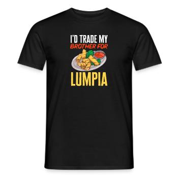 Lumpia Filipino Food Philippines - Men's T-Shirt - black - Front - AI Model Male 178 light (178cm)