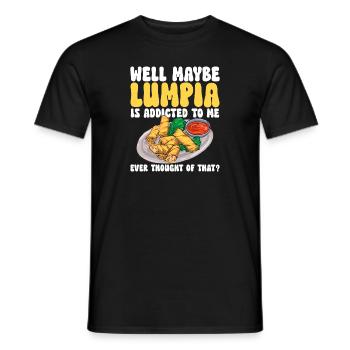 Lumpia Cuisine philippine Philippines - T-shirt homme - noir - Devant - AI Model Male 178 light (178cm)