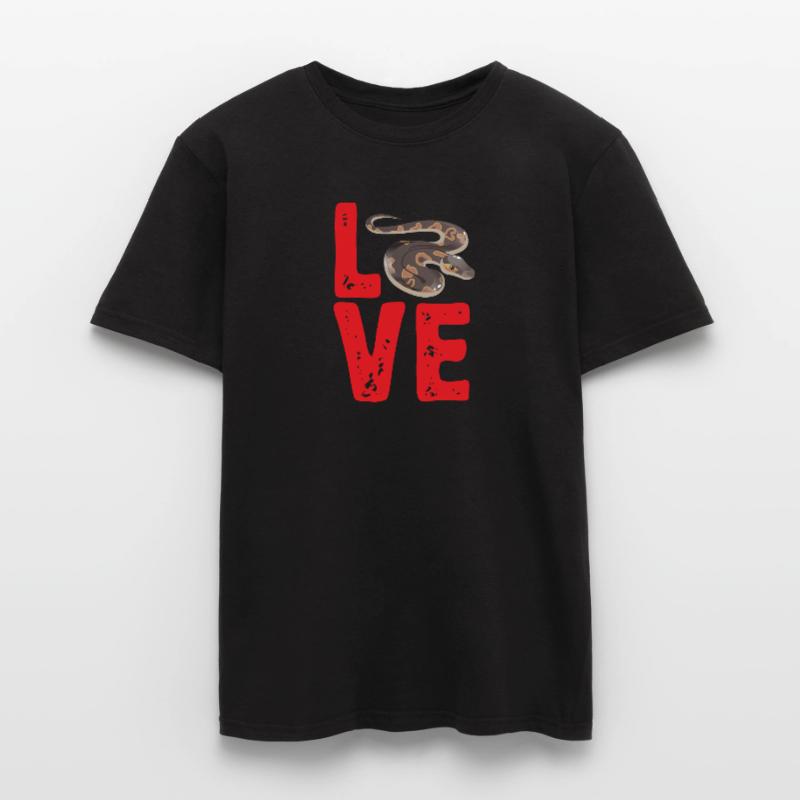 Ball Python Schlange Königspython Männer T-Shirt
