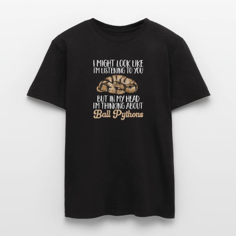 Ball Python Schlange Königspython Männer T-Shirt
