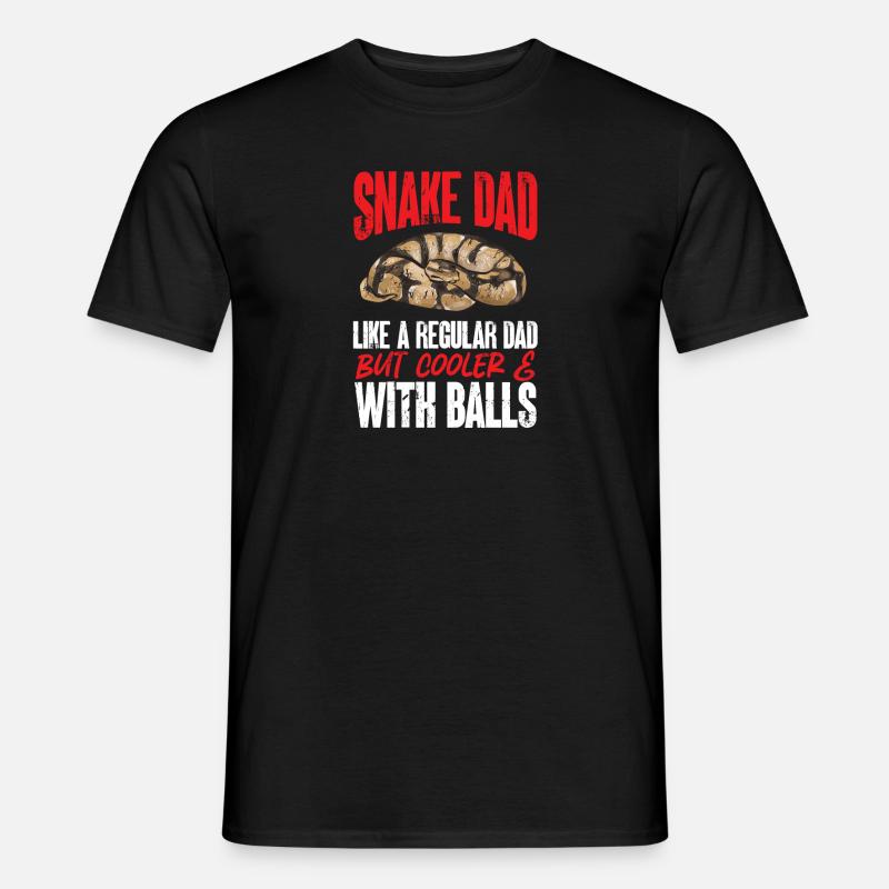 Ball Python Snake King Python - T-shirt homme - noir