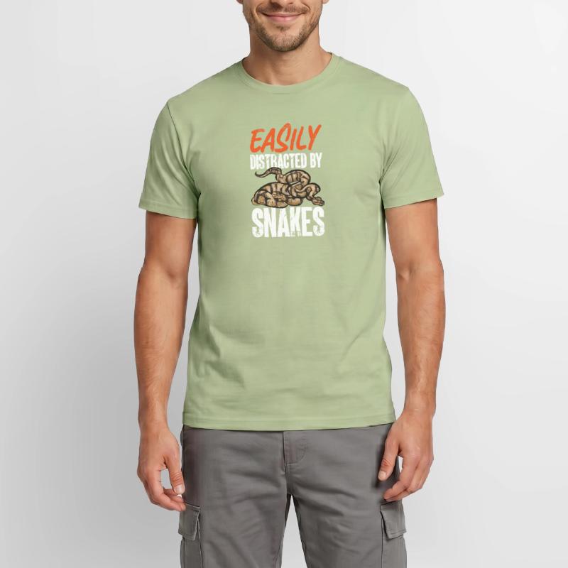 Ball Python Snake King Python T-shirt homme